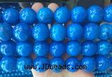 LSBS258 15 inches 20mm round blue agate gemstone beads wholesale