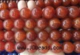 LSBS264 15 inches 18mm round red agate gemstone beads wholesale