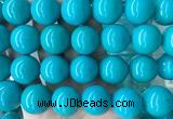 LSBS270 15 inches 22mm round blue howlite turquoise gemstone beads wholesale