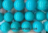 LSBS272 15 inches 30mm round blue howlite turquoise gemstone beads wholesale