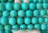 LSBS276 15 inches 20mm round green howlite turquoise gemstone beads wholesale