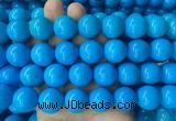 LSBS283 15 inches 18mm round dark blue howlite turquoise gemstone beads wholesale