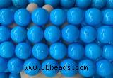 LSBS284 15 inches 20mm round dark blue howlite turquoise gemstone beads wholesale