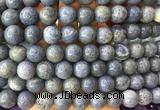 LSBS288 15 inches 14mm round blue coral gemstone beads wholesale