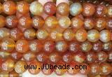 LSBS353 15 inches 14mm round red agate gemstone beads wholesale