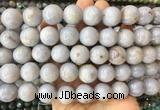 LSBS358 15 inches 16mm round blue angel skin gemstone beads wholesale