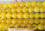 LSBS360 15 inches 16mm round yellow agate gemstone beads wholesale