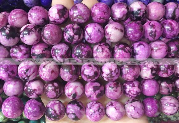 LSBS398 15 inches 14mm round imitation sugilite gemstone beads wholesale