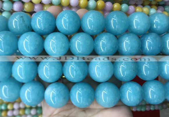 LSBS455 15 inches 20mm round candy jade gemstone beads wholesale