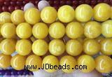 LSBS459 15 inches 20mm round candy jade gemstone beads wholesale