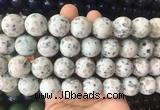 LSBS466 15 inches 18mm round sesame jasper gemstone beads wholesale