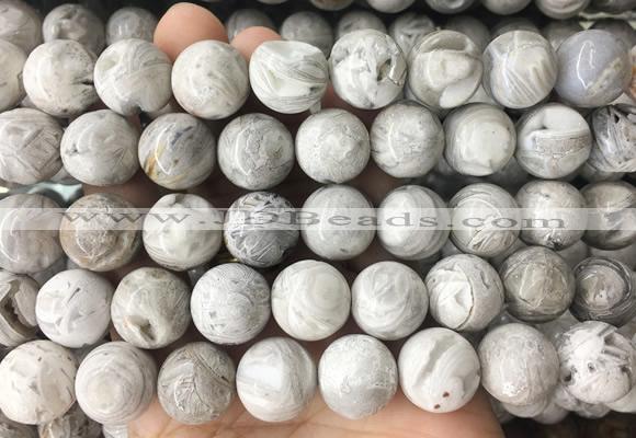 LSBS468 15 inches 16mm round agate gemstone beads wholesale