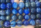 LSBS473 15 inches 20mm faceted round agate gemstone beads wholesale