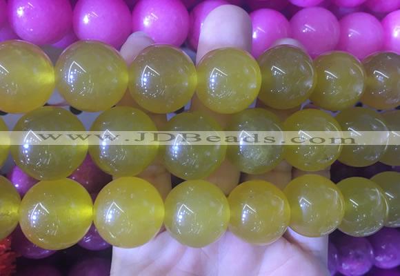 LSBS518 15 inches 20mm round malaysian jade gemstone beads wholesale