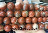 LSBS53 15 inches 16mm round red jasper gemstone beads wholesale