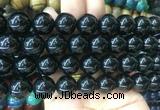 LSBS55 15 inches 16mm round black agate gemstone beads wholesale
