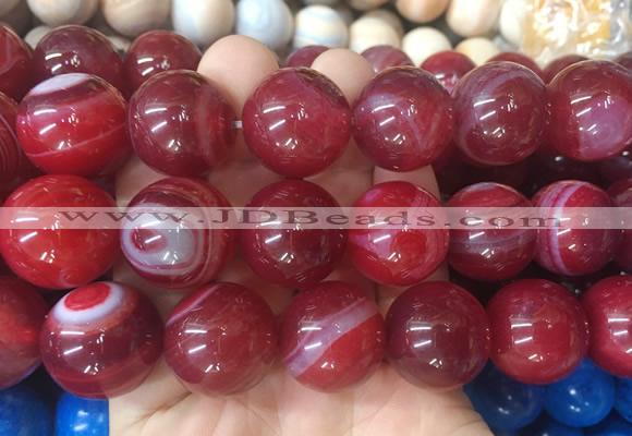 LSBS572 15 inches 20mm round agate gemstone beads wholesale