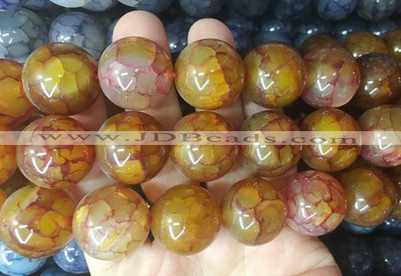 LSBS585 15 inches 20mm round agate gemstone beads wholesale