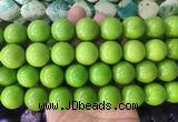 LSBS650 15 inches 18mm round howlite turquoise gemstone beads wholesale