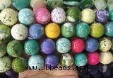 LSBS653 15 inches 18mm round howlite turquoise gemstone beads wholesale