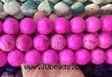 LSBS658 15 inches 20mm round howlite turquoise gemstone beads wholesale