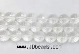 LSBS70 15 inches 18mm faceted round white crystal beads wholesale