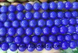 LSBS729 15 inches 14mm round howlite turquoise gemstone beads wholesale
