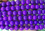 LSBS735 15 inches 14mm round howlite turquoise gemstone beads wholesale