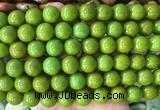 LSBS736 15 inches 14mm round howlite turquoise gemstone beads wholesale