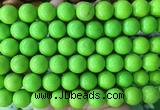 LSBS737 15 inches 14mm round howlite turquoise gemstone beads wholesale