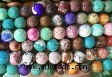 LSBS739 15 inches 14mm round howlite turquoise gemstone beads wholesale