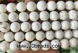 LSBS742 15 inches 16mm round howlite turquoise gemstone beads wholesale