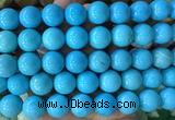LSBS749 15 inches 16mm round howlite turquoise gemstone beads wholesale