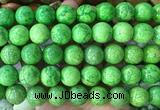 LSBS752 15 inches 16mm round howlite turquoise gemstone beads wholesale