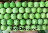 LSBS754 15 inches 16mm round howlite turquoise gemstone beads wholesale