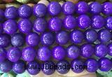 LSBS756 15 inches 16mm round howlite turquoise gemstone beads wholesale