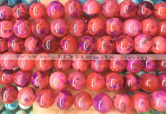 LSBS777 15 inches 14mm round agate gemstone beads wholesale