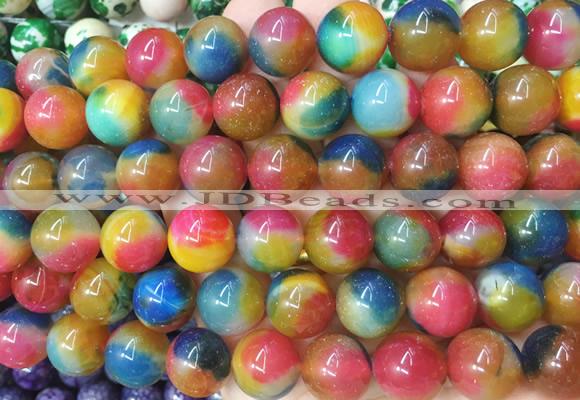 LSBS783 15 inches 14mm round agate gemstone beads wholesale