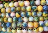 LSBS786 15 inches 14mm round agate gemstone beads wholesale