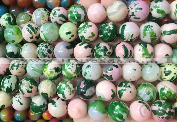 LSBS798 15 inches 14mm round agate gemstone beads wholesale
