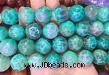 LSBS80 15 inches 18mm round green dragon veins agate beads wholesale