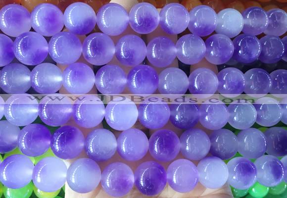 LSBS834 15 inches 14mm round candy jade gemstone beads wholesale