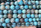 LSBS845 15 inches 14mm round patterned agate gemstone beads wholesale