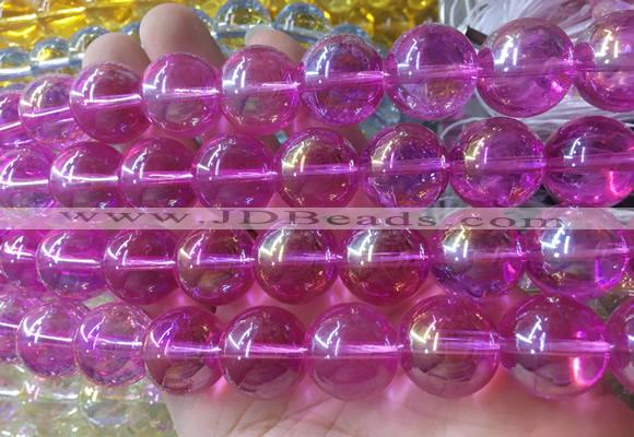 LSBS871 15 inches 16mm round synthetic crystal gemstone beads wholesale