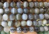LSBS891 15 inches 16mm round banded agate gemstone beads wholesale