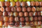 LSBS893 15 inches 16mm round banded agate gemstone beads wholesale