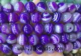 LSBS897 15 inches 16mm round banded agate gemstone beads wholesale