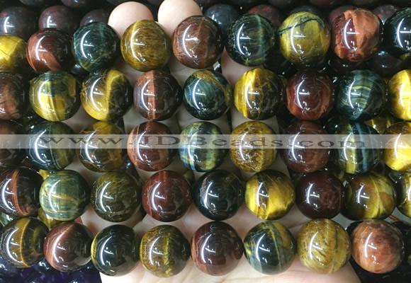 LSBS903 15 inches 16mm round tiger eye gemstone beads wholesale