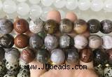 LSBS914 15 inches 16mm round wooden jasper gemstone beads wholesale