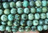 LSBS917 15 inches 16mm round african turquoise gemstone beads wholesale